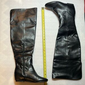 Justfab over the knee hidden wedge boots. Size 11.
